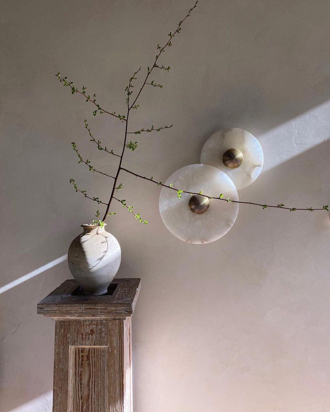 Creatieve marmeren ronde wandlamp HL717
