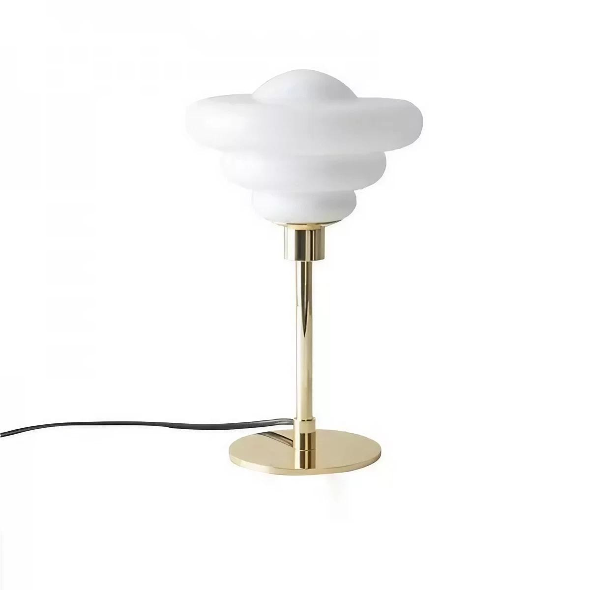 Eiertaart Ripple Glazen Bauhaus Tafellamp HL189
