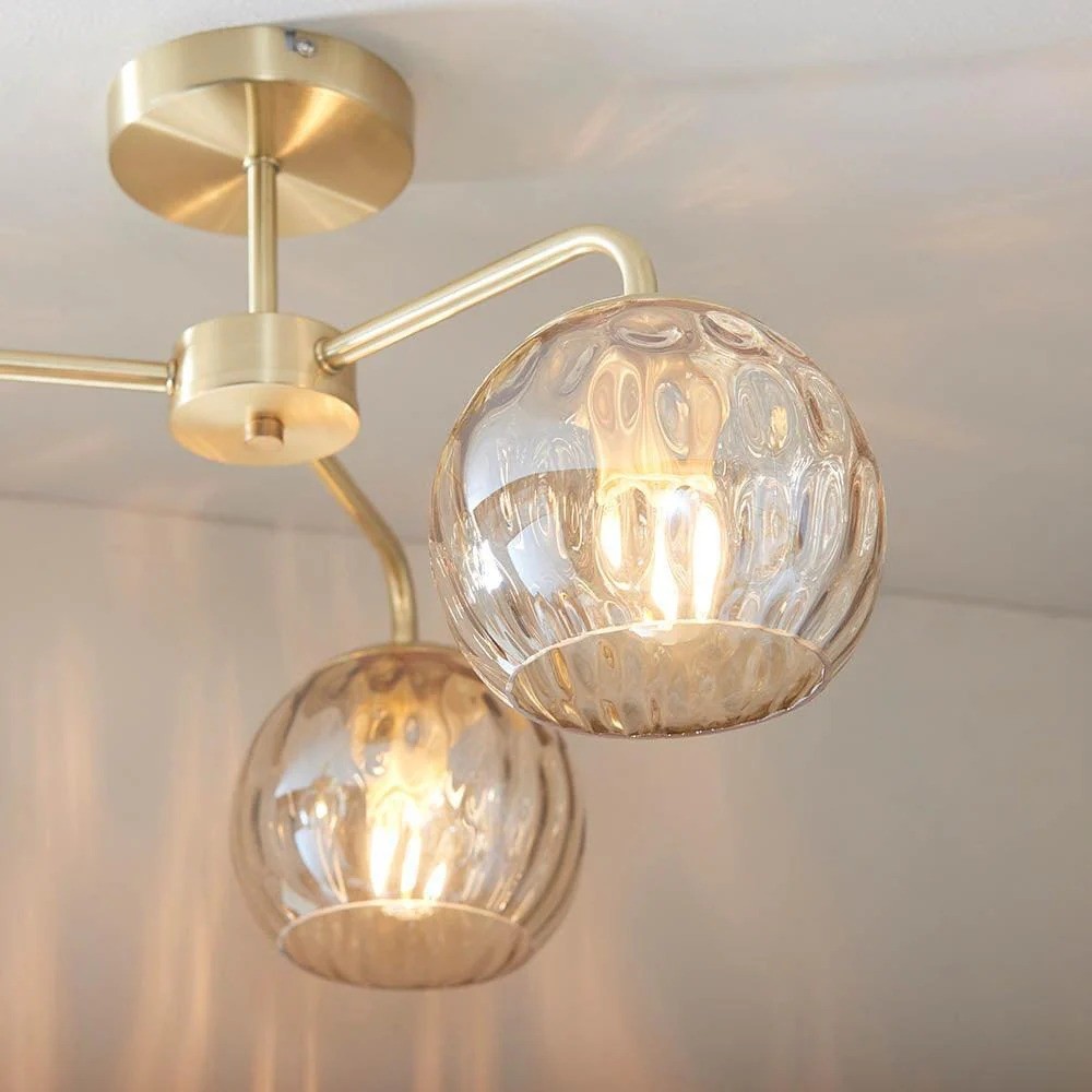Tracian Glass Mid-Century Modern Globe Hanglamp voor de Eetkamer HL2041