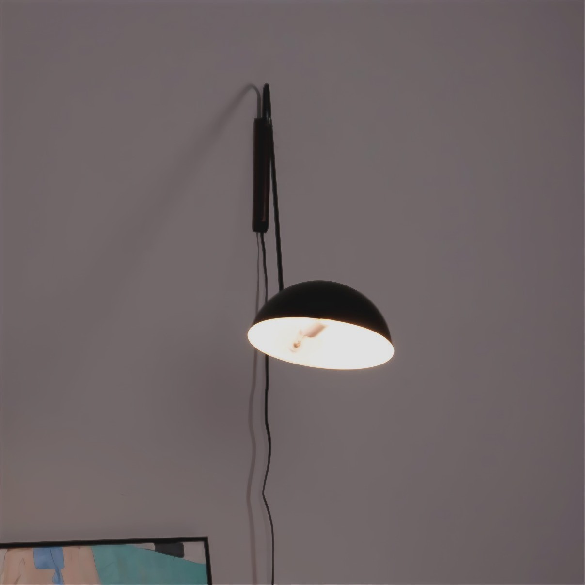 Moderne Swing Dome Messing Wandlamp