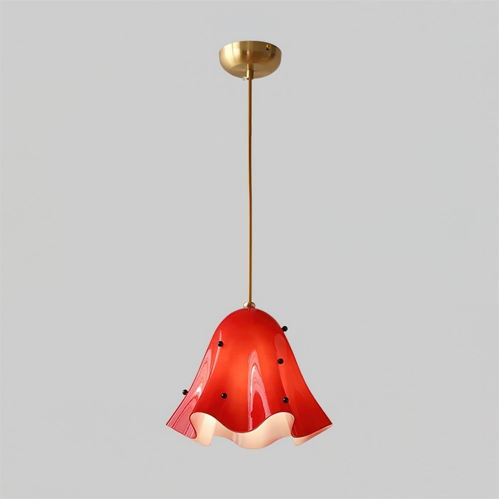 Bellina Artistieke Glazen Hanglamp - Moderne Bloei Geïnspireerde Hangende Plafondlamp HL1641