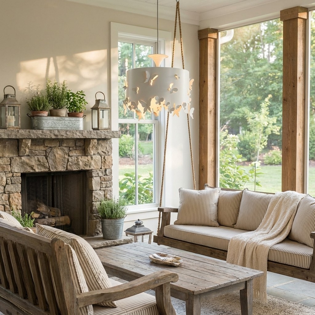 Alaria Design Hanglamp - Artistieke hanglamp met sfeervolle schaduw voor de woonkamer HL2305