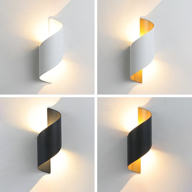 Moderne Curl Twisted LED Wandlamp HL698