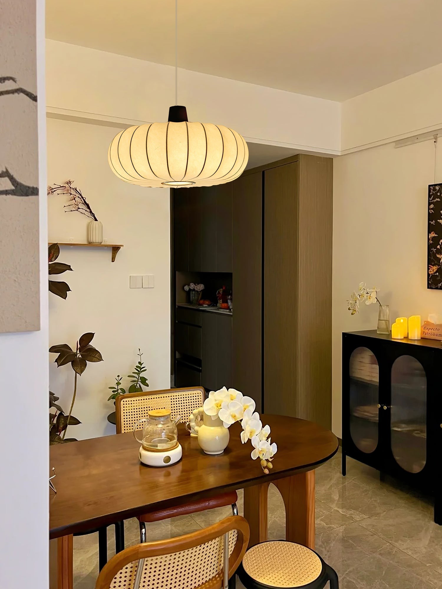 Klassieke zijden lantaarn hanglamp HL740