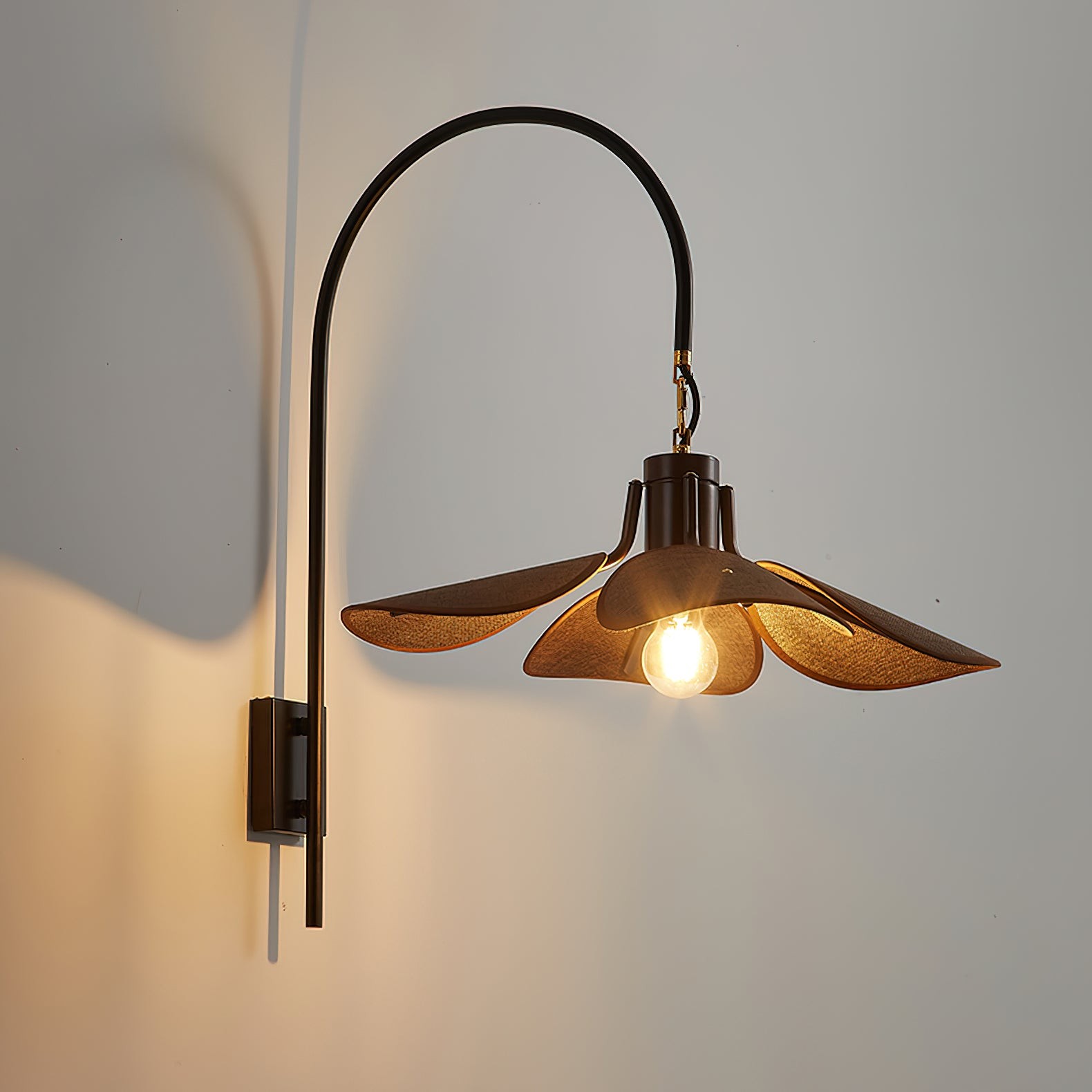 Retro Wabi-Sabi Stijl Petal Bloom Wandlamp HL622