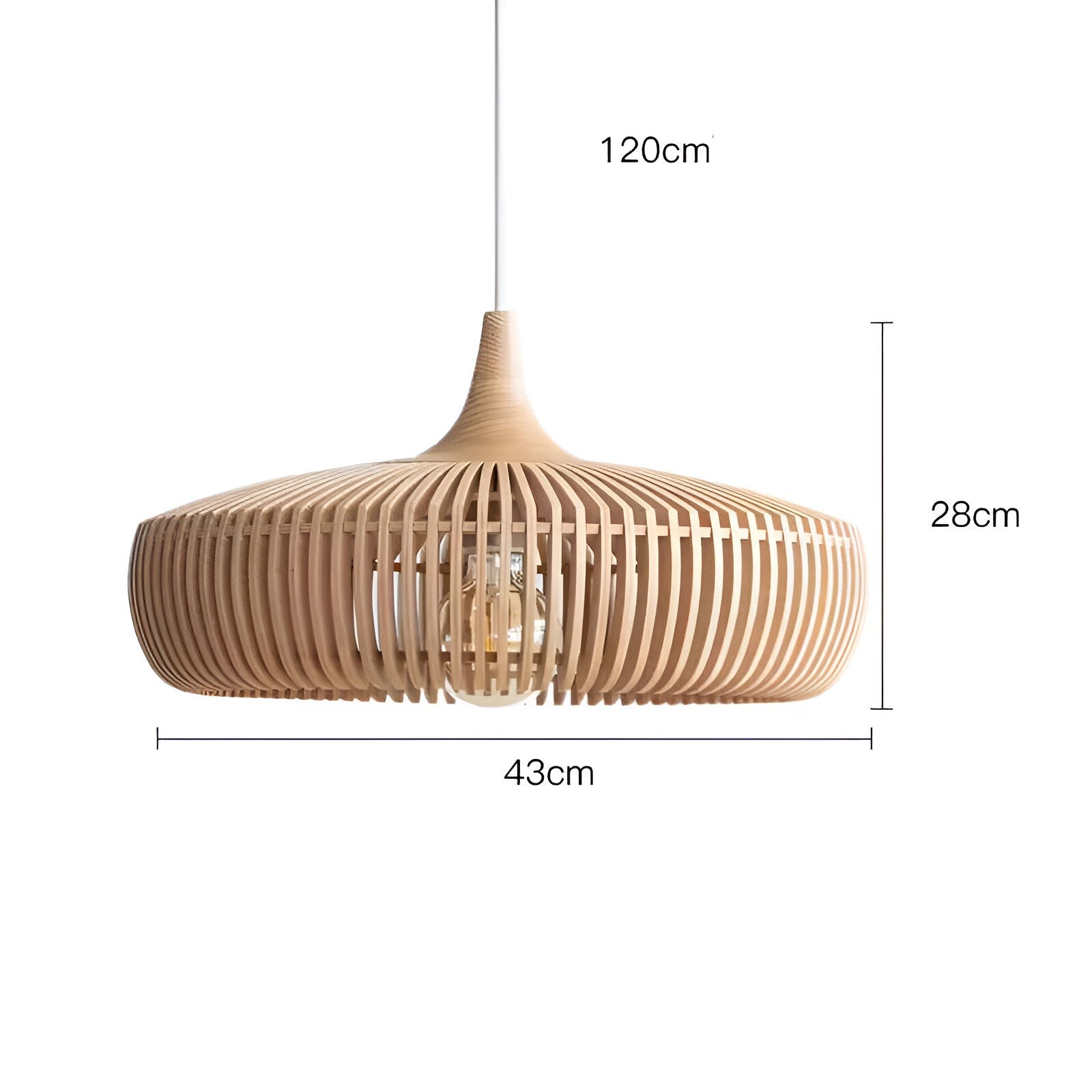 De houten betovering van Kyoto Japandi hanglamp HL1285