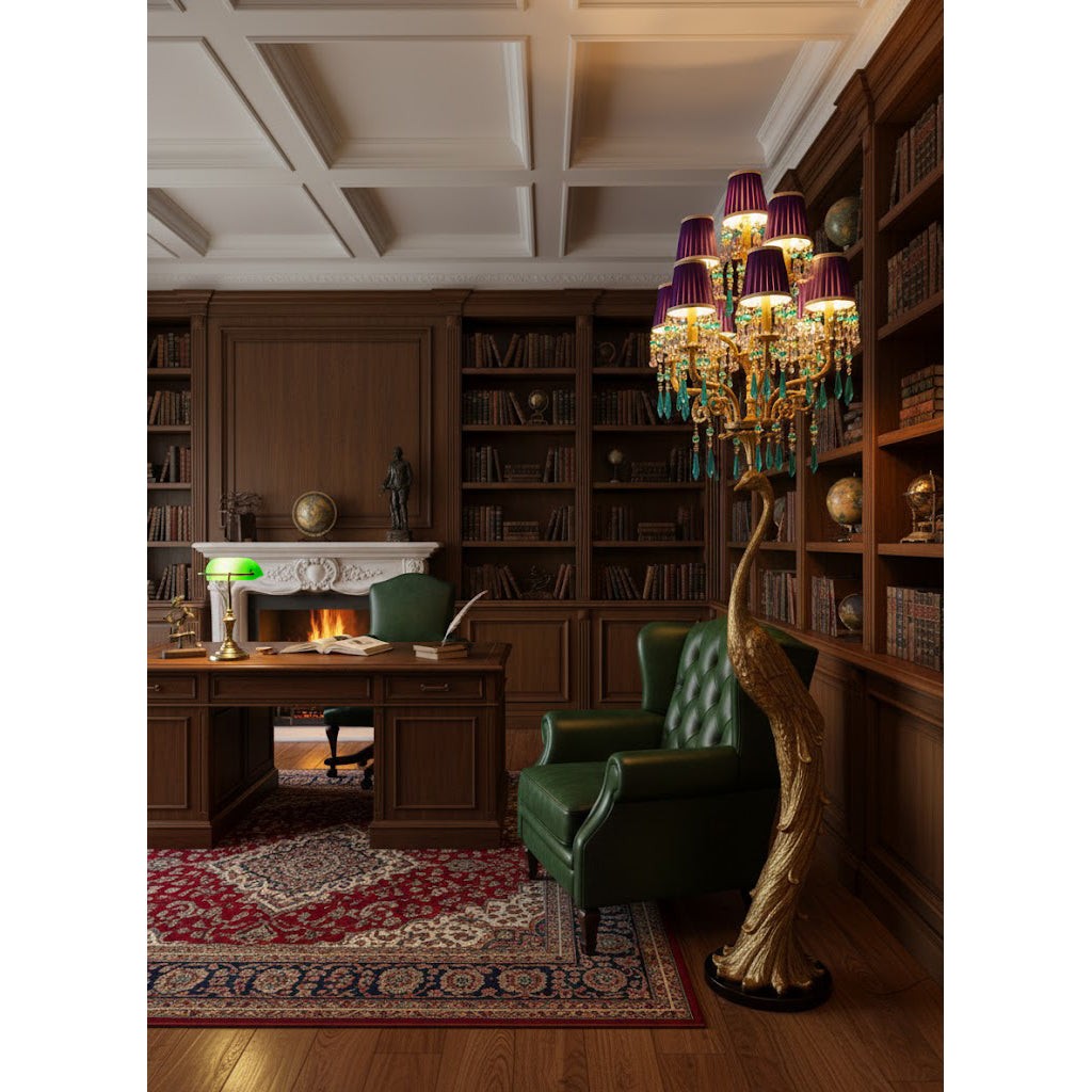 Perky Peacock vloerlamp HL3314