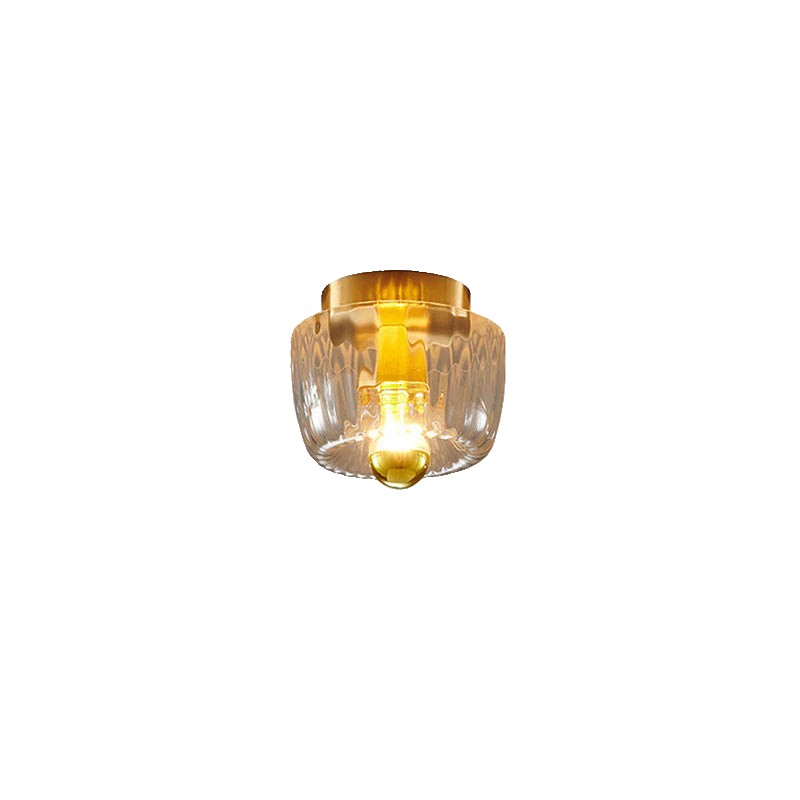 Clara Rays Moderne Plafondlamp van Messing en Glas HL3504