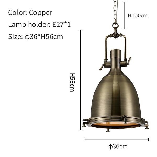 metalen industriële hanglamp HL37