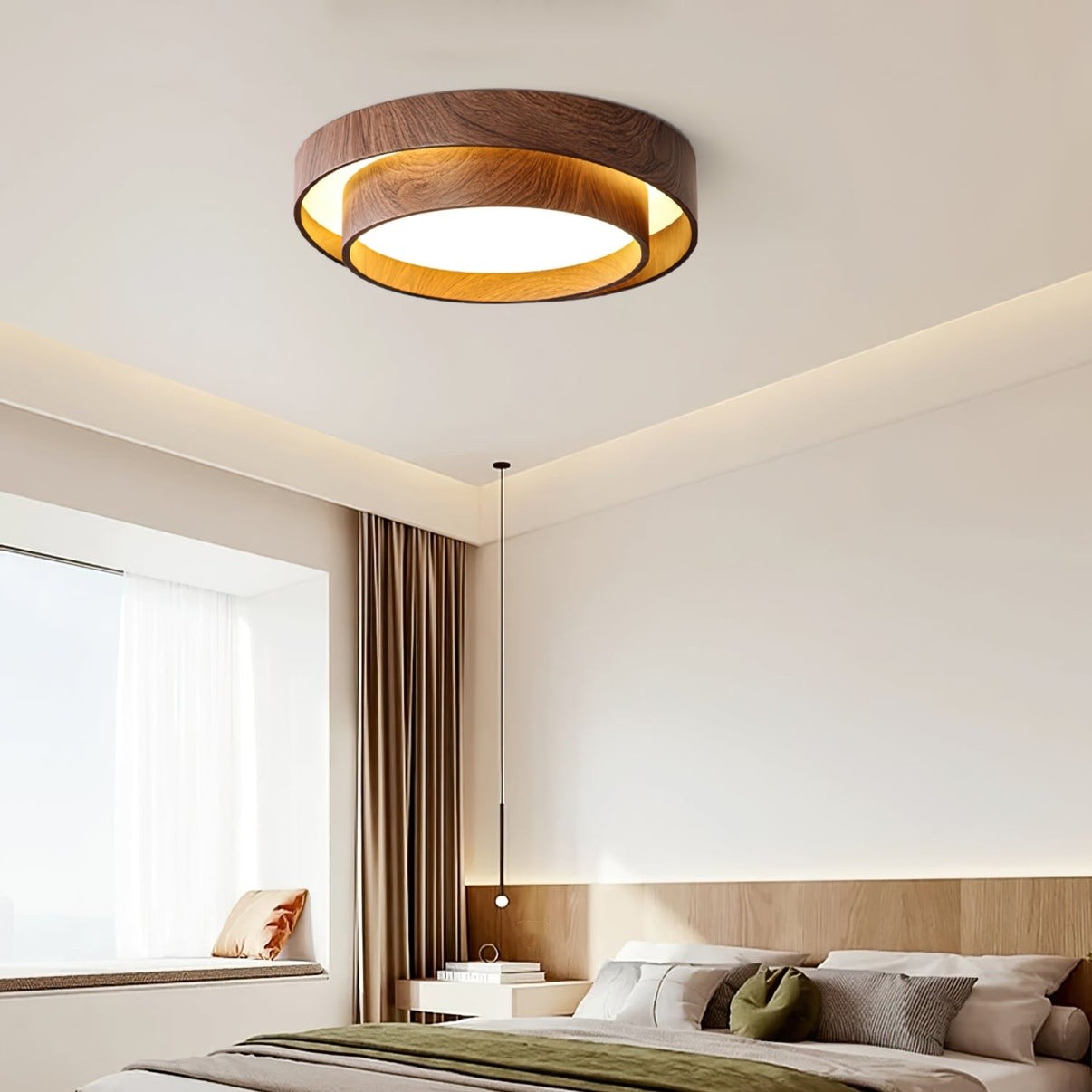 Dubbele Ronde Schijf Melody Plafondlamp HL265