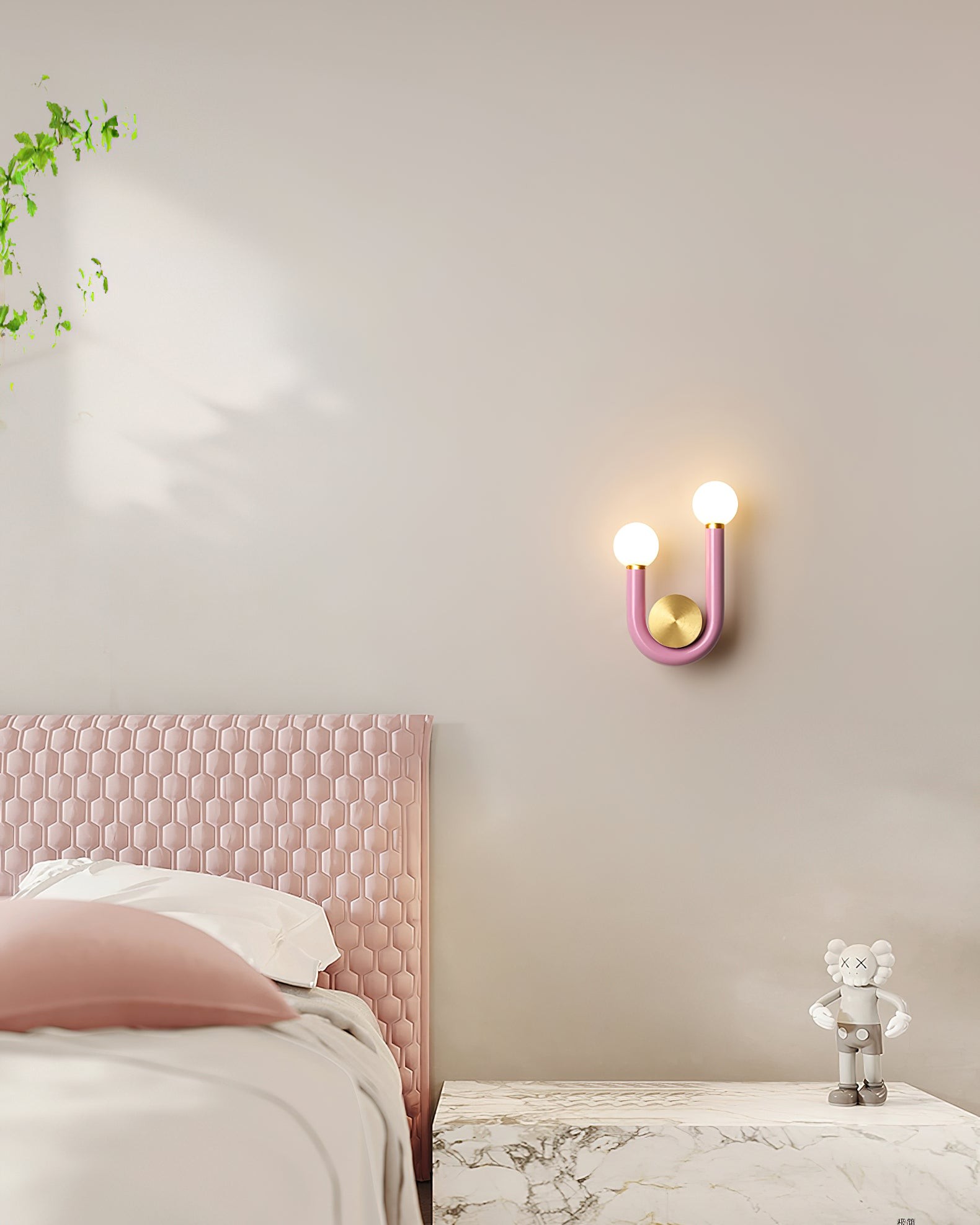 Creatieve U-vormige dubbele kop wandlamp HL894