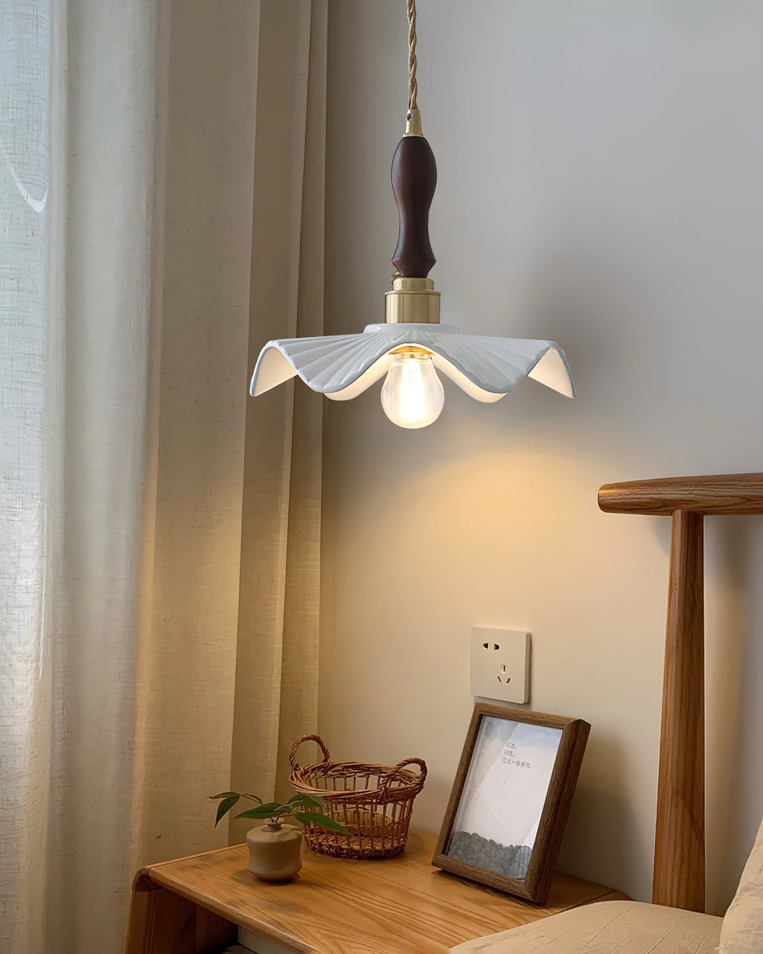 Keramische Wave Flower Hanglamp HL1131
