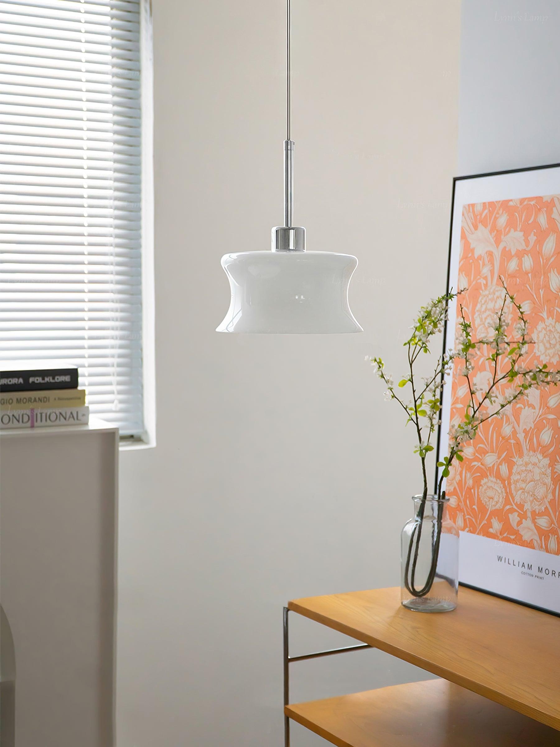 Franse Vintage Glazen Raam Hanglamp HL352