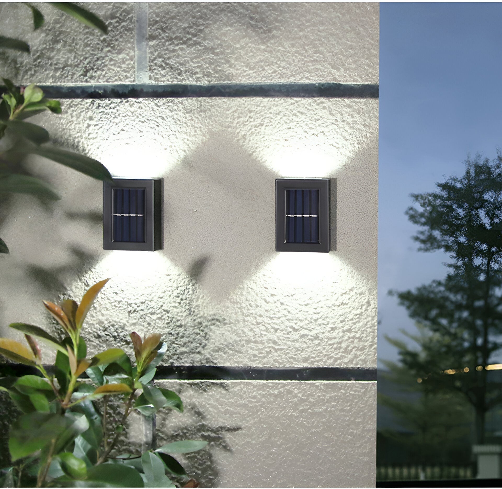 Waterdichte LED-wandlamp op zonne-energie, IP65, HL1261