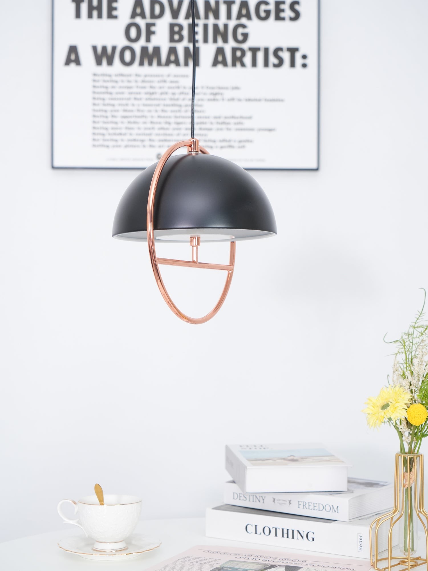Nordic Halfronde Ring Metalen Hanglamp HL550