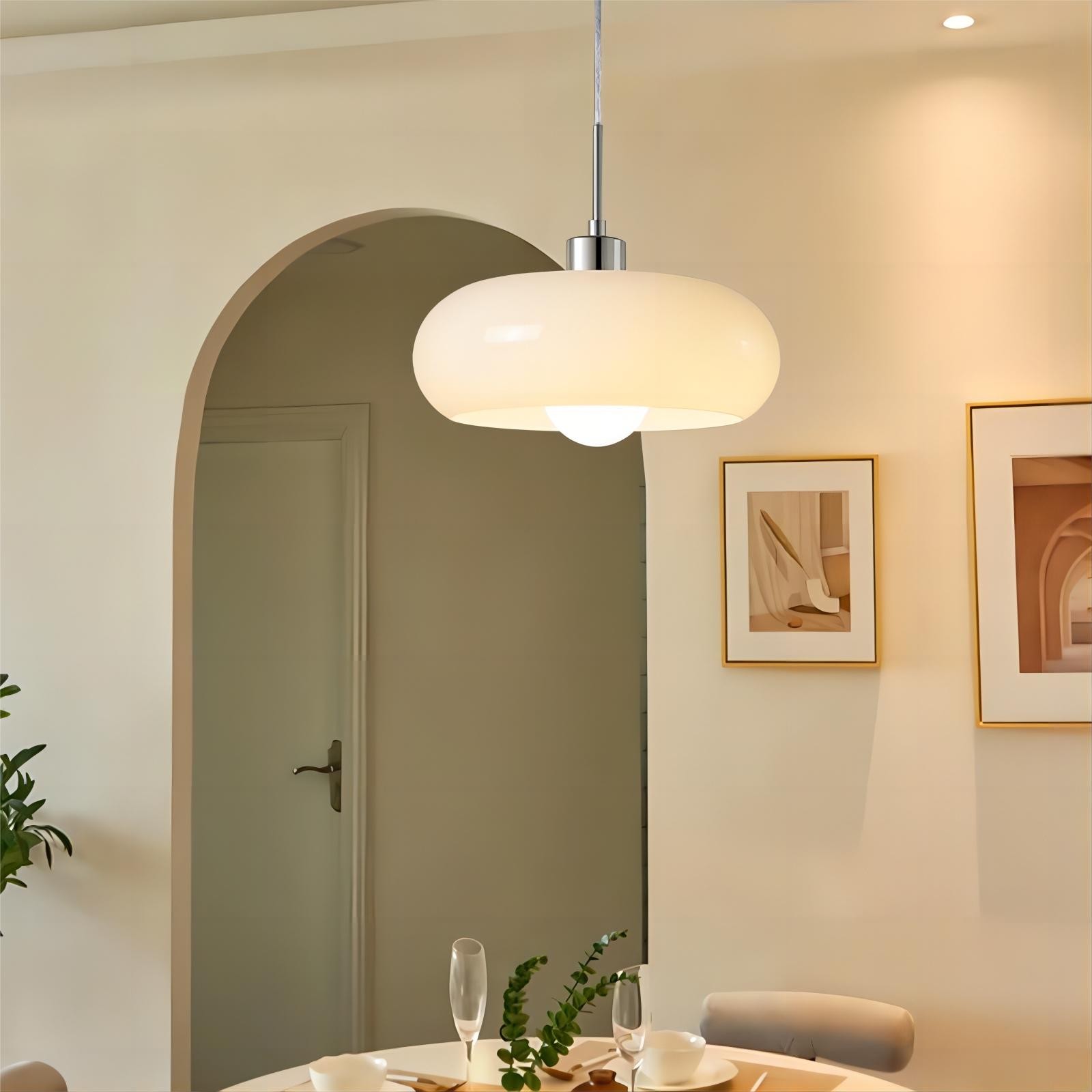 Nordic Retro Bauhaus Glazen Pot Hanglamp HL116