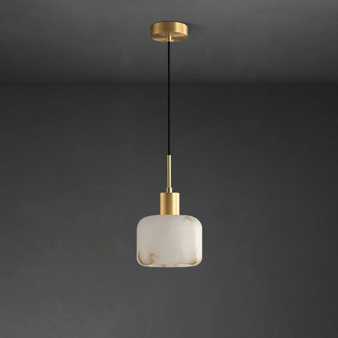 Velia Acorn Alabaster Minimalistische Hanglamp HL3497