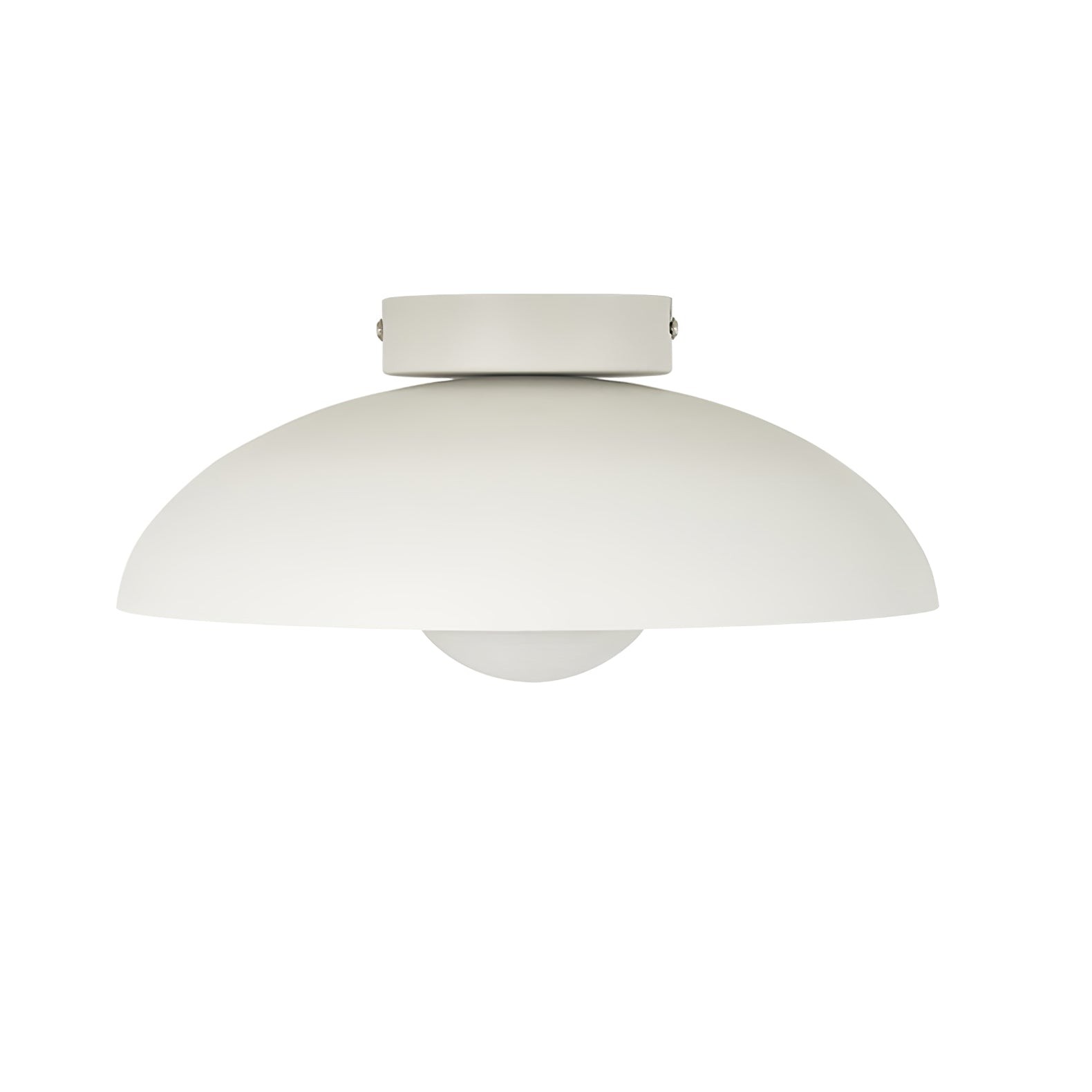 Matte zwarte glazen koepel plafondlamp HL543