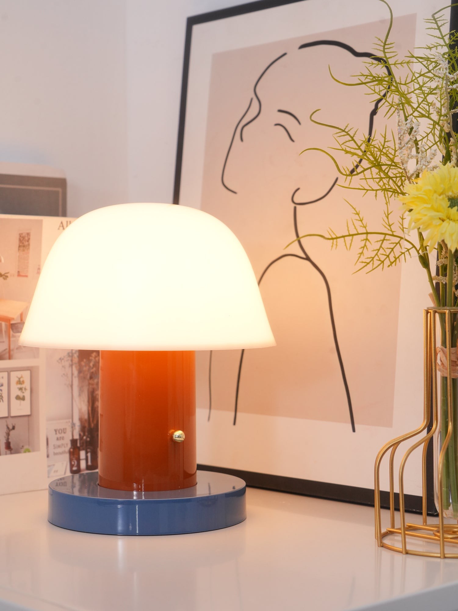 Minimalistische Paddenstoel Snoerloze Tafellamp HL679