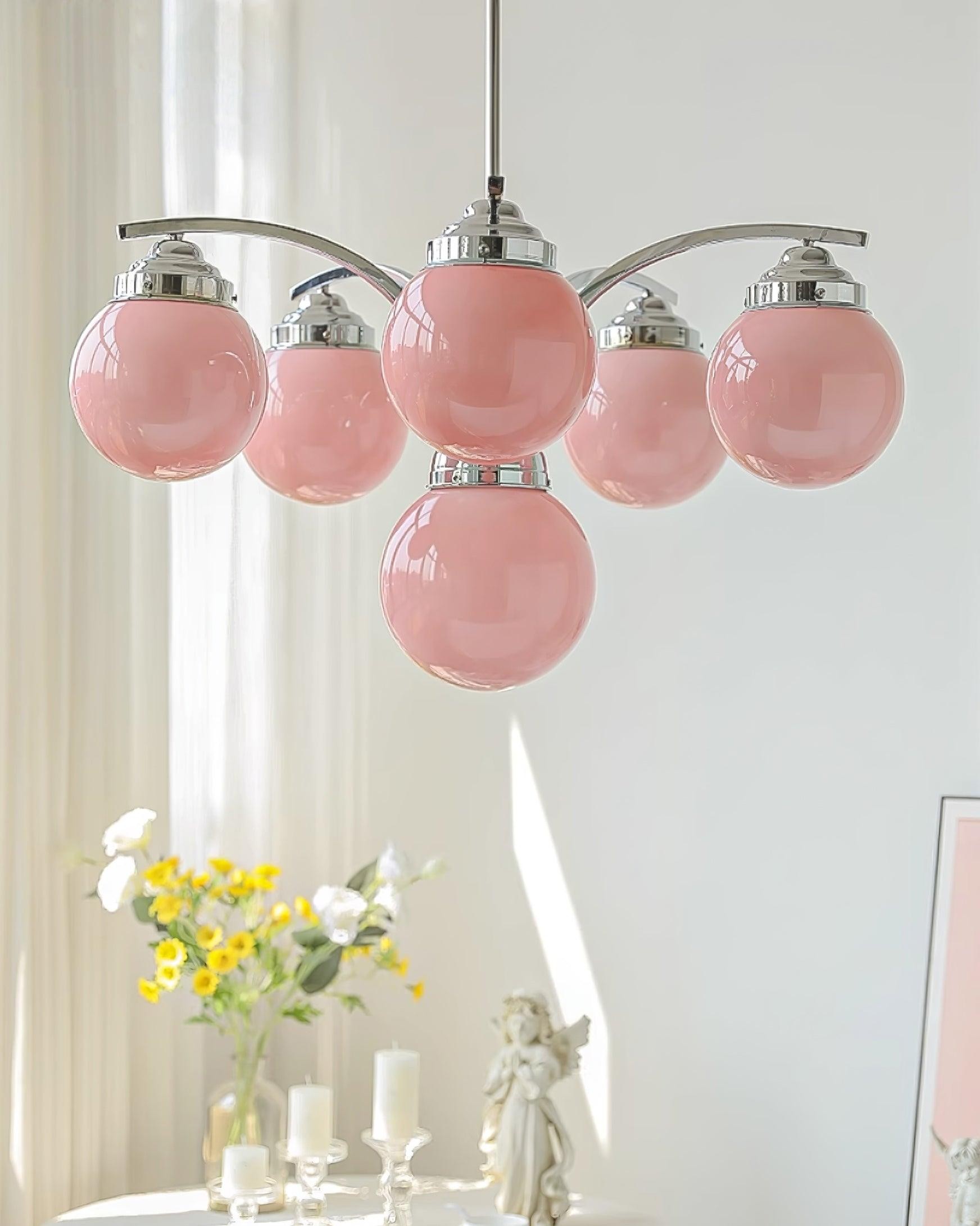 Franse elegante glazen bolvormige kroonluchter HL813