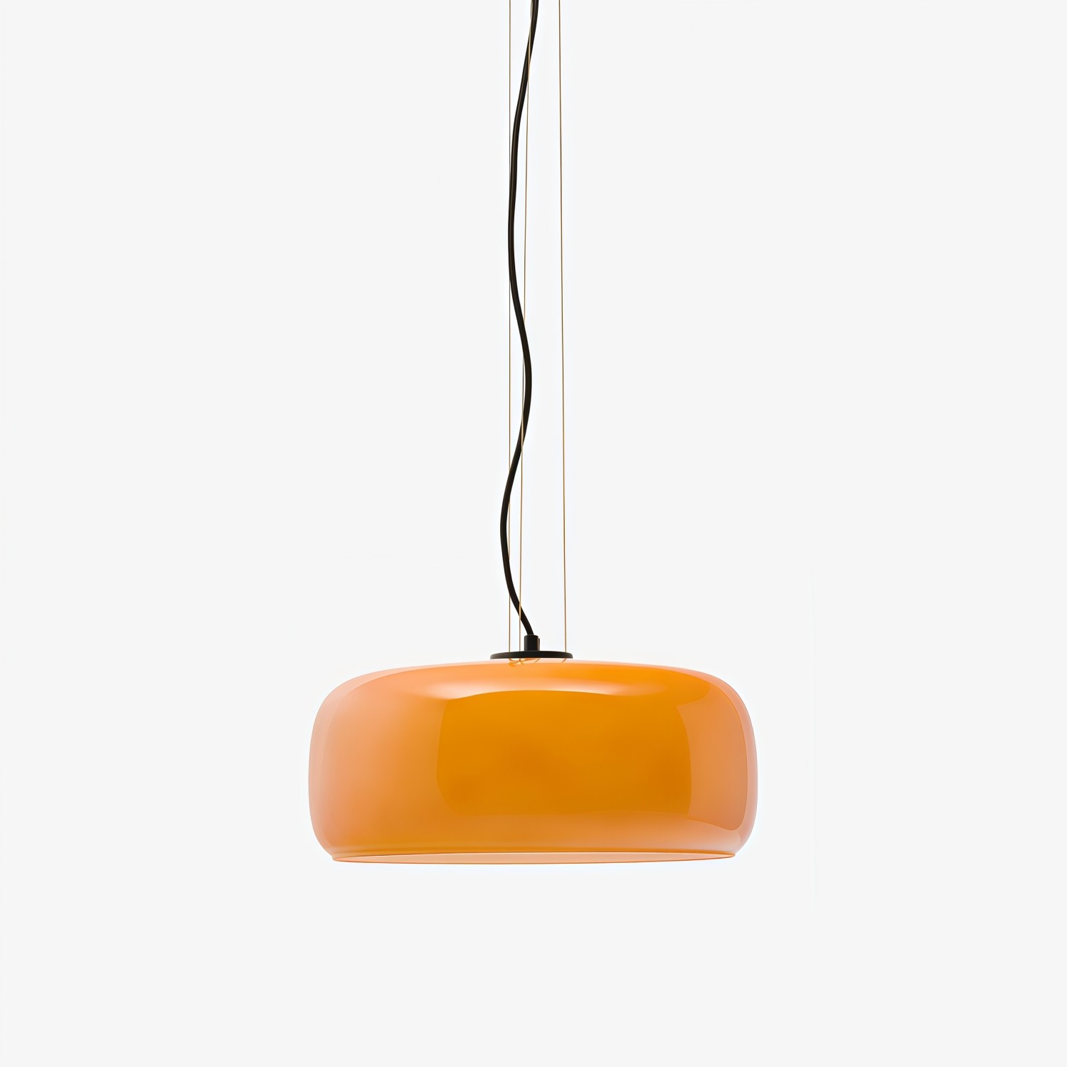 Lunorae ronde glazen hanglamp - moderne sculpturale verlichting voor de woonkamer HL2453