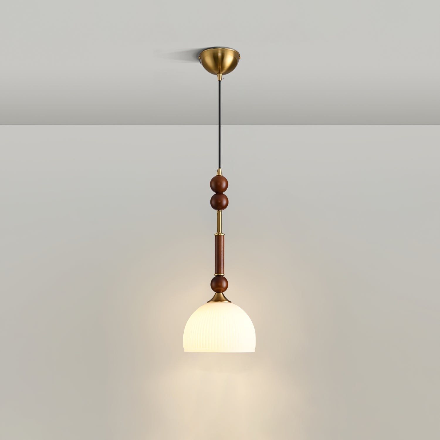 Retro massief houten serie hanglamp HL770