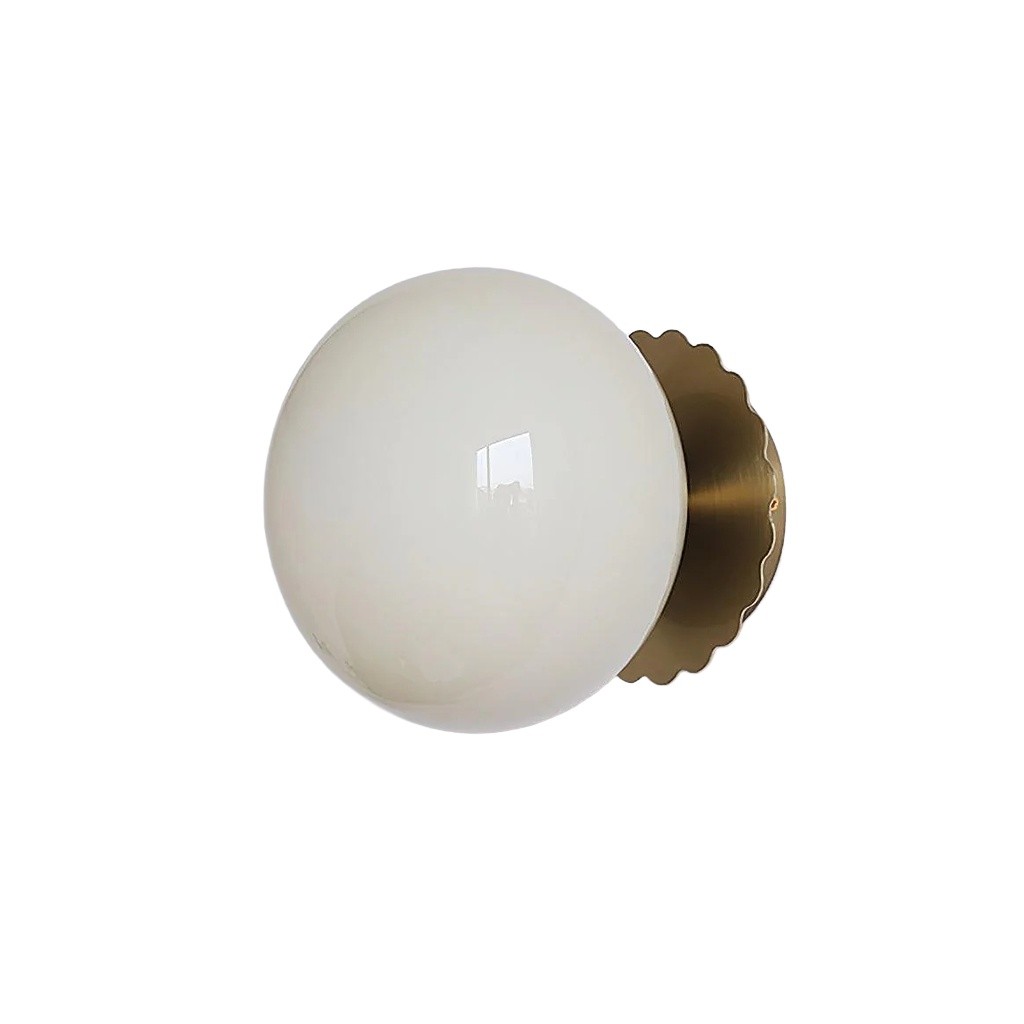 Middeleeuwse Bauhaus Glazen Bal Wandlamp HL290