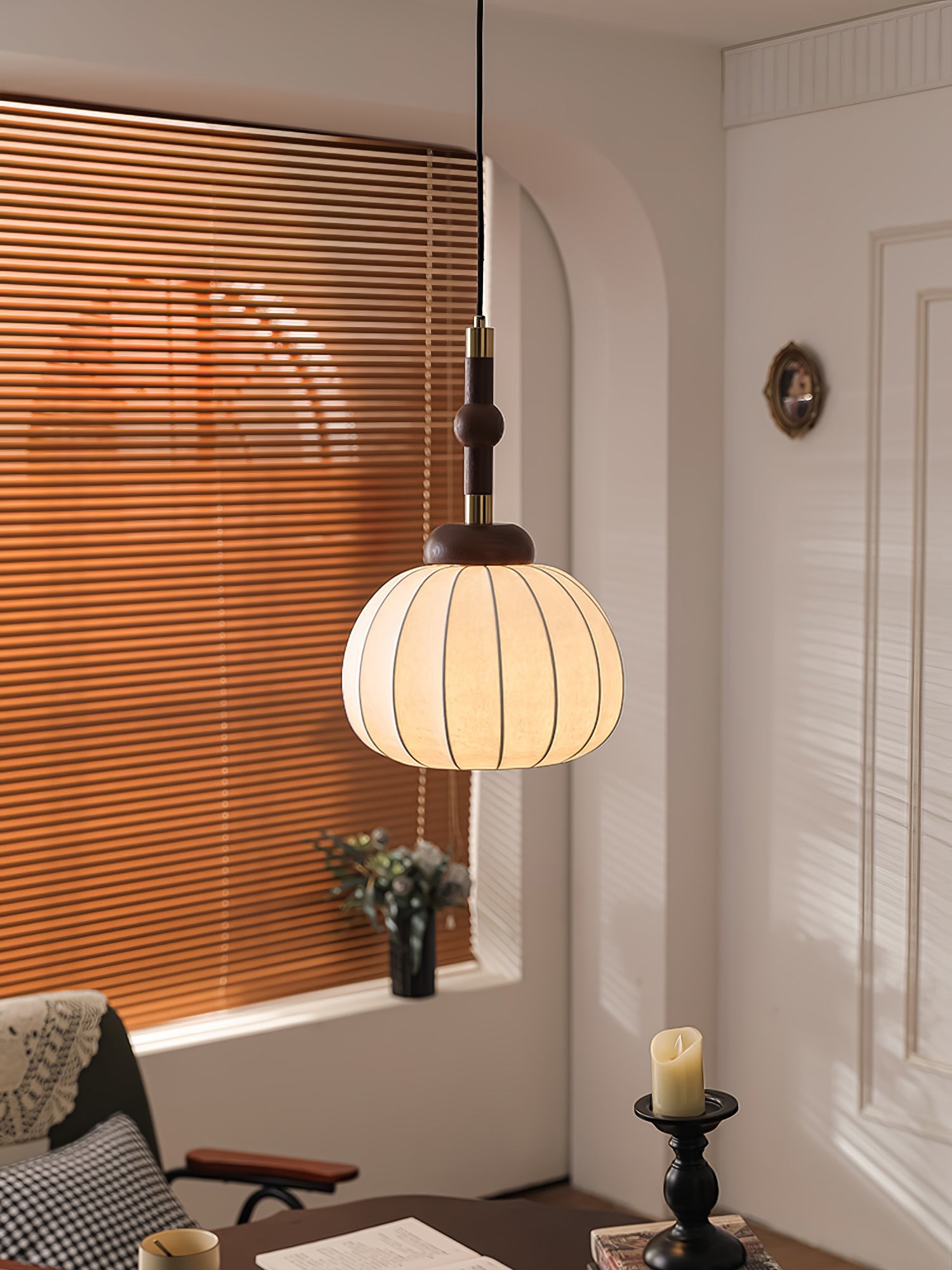 Zijden bol hanglamp HL741