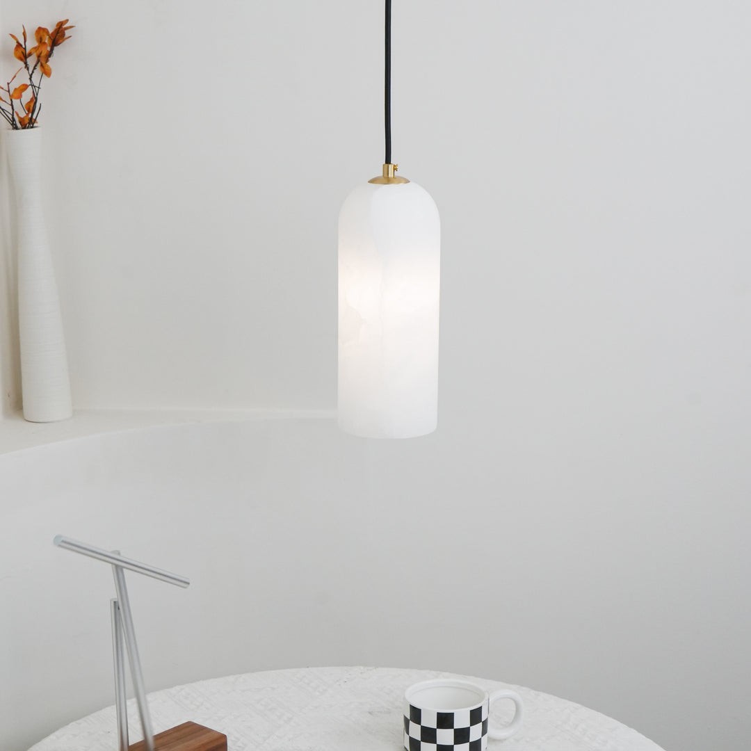 Luxe Albasten Cilinderstenen Hanglamp HL1059