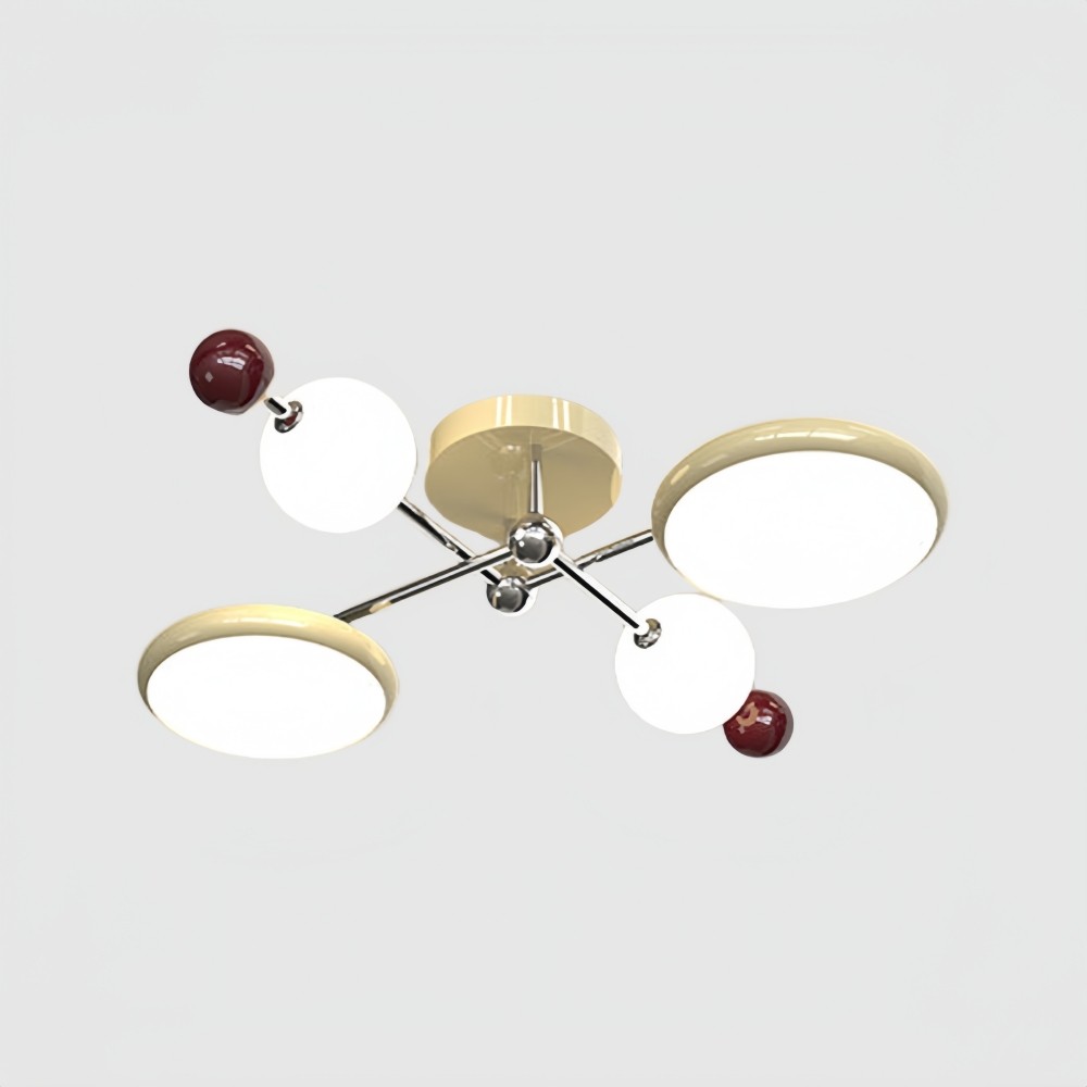Nordic Sputnik Plafondlamp - Bauhaus Vertakte LED Schijflamp HL1326