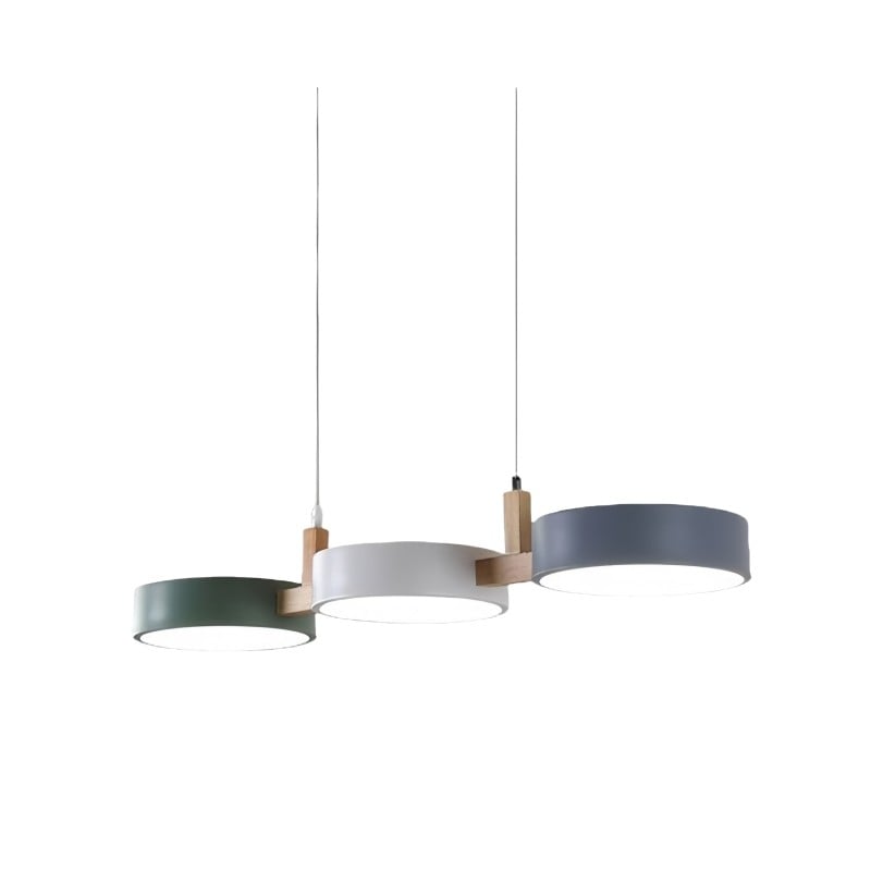 Nordic Modern Eenvoudige Macaron 3 Kops Hanglamp HL683