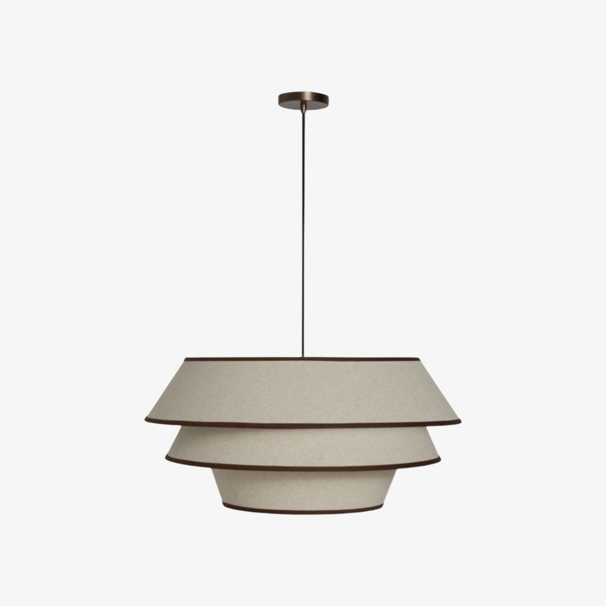 Tarivon hanglamp met stalen frame en stoffen kap - Moderne hanglamp voor eetkamers HL1875