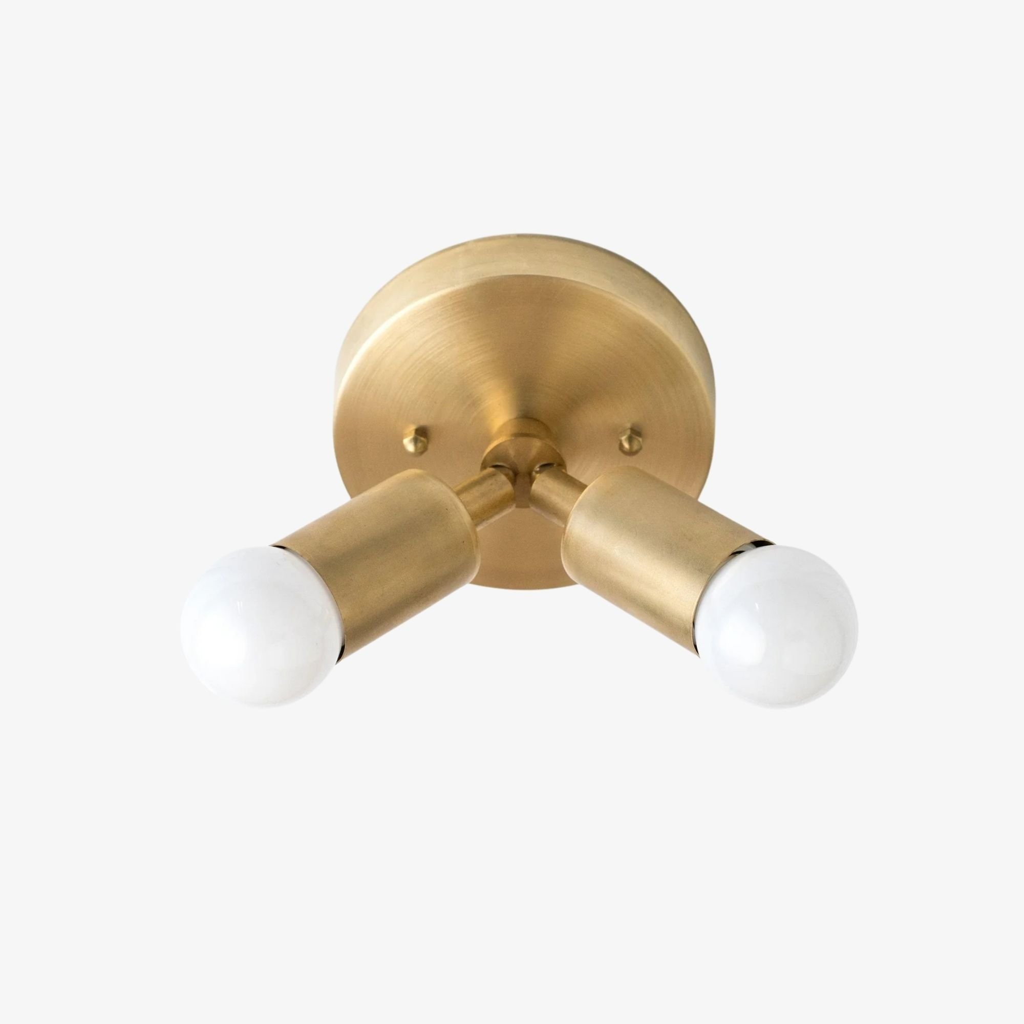 Mobilux Line Moderne messing plafondlamp - Minimalistische gouden plafondlamp voor slaapkamer HL1690