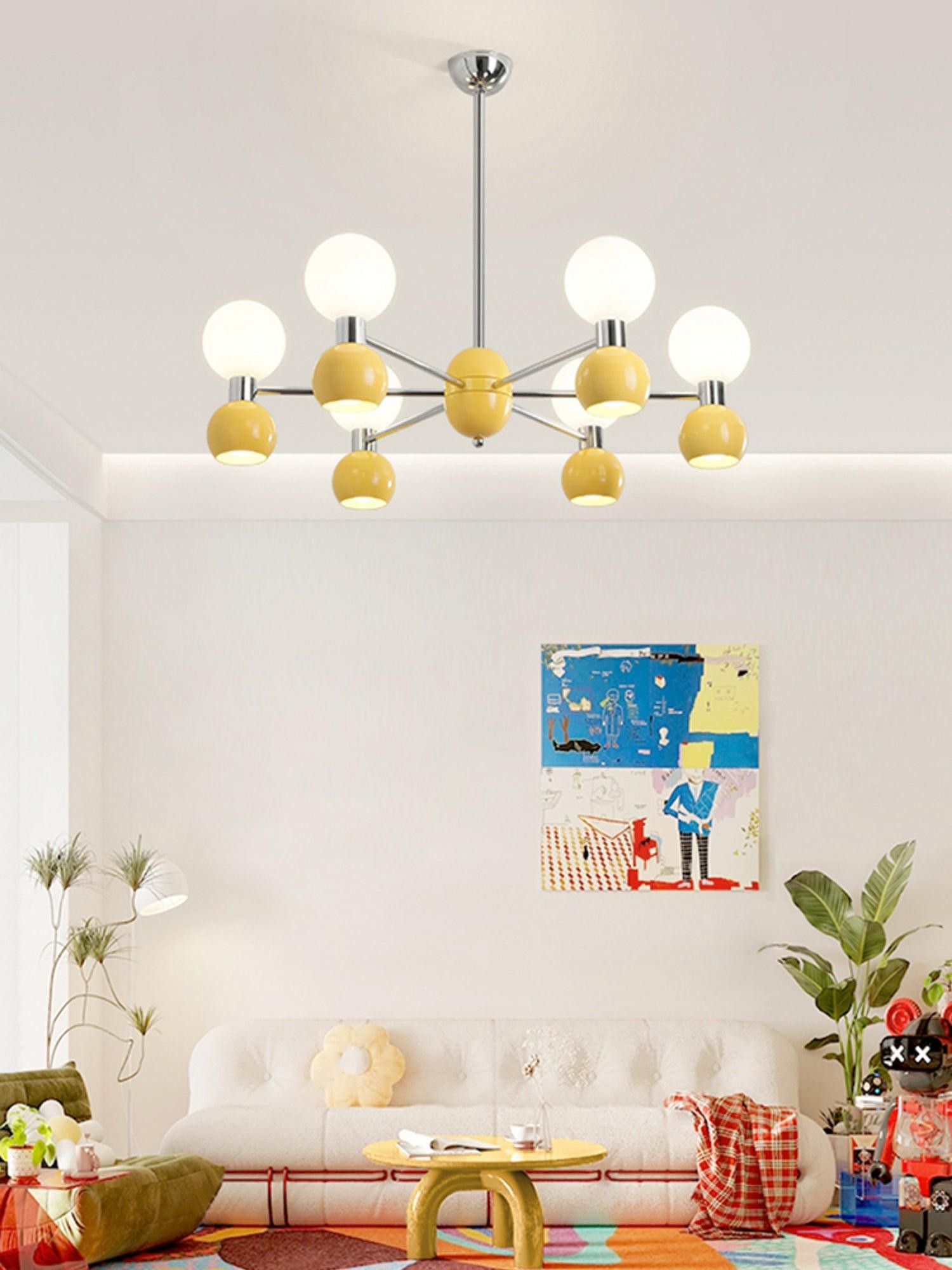 Moderne minimalistische metalen kroonluchter met meerdere koppen HL855