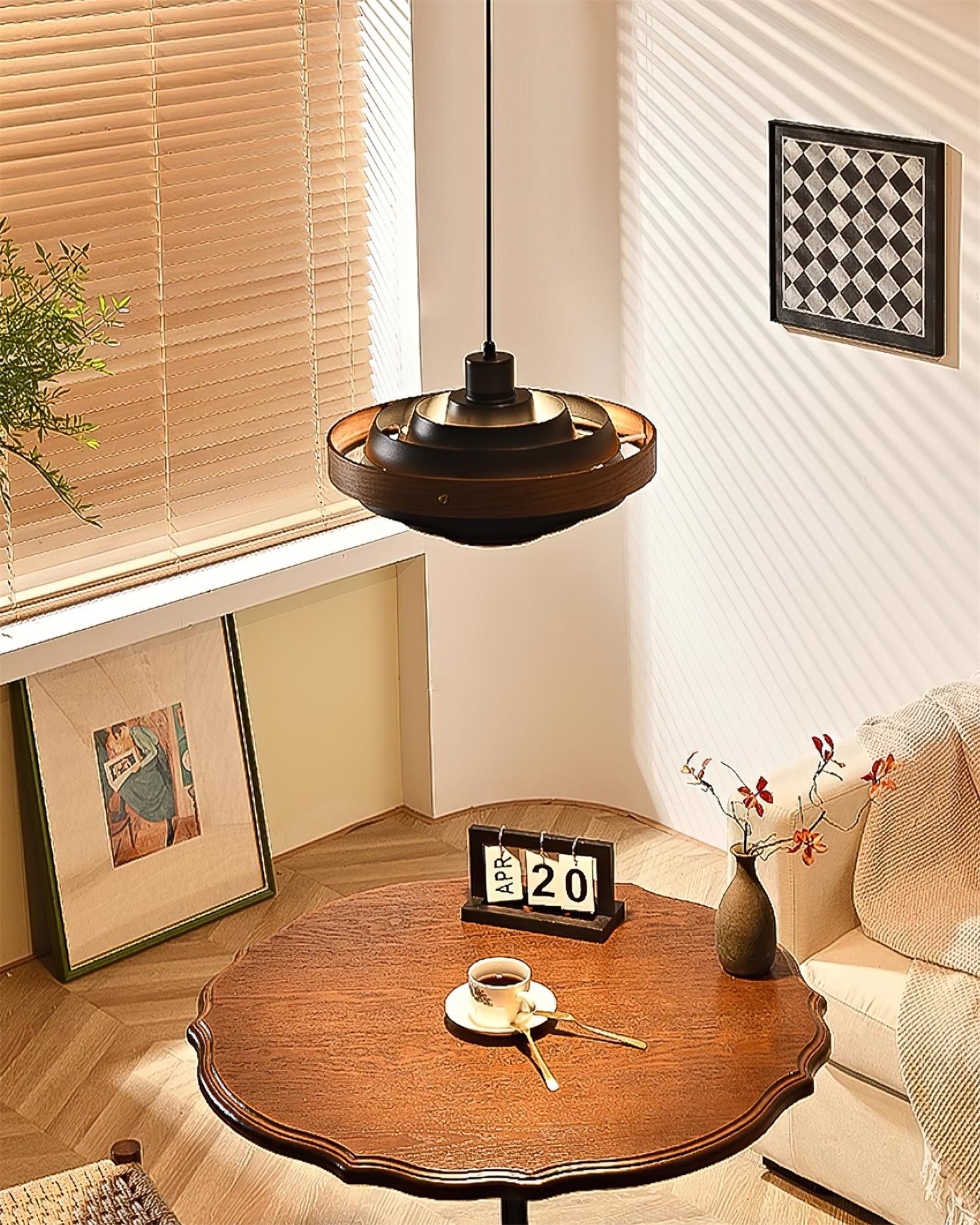 Nordic Multi-Tiered Drum Shade Hanglamp HL412