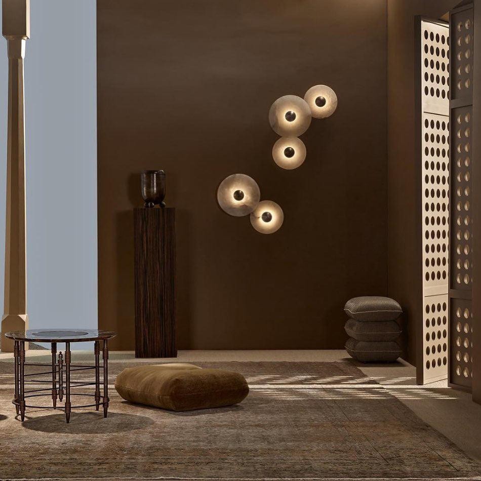 Creatieve marmeren ronde wandlamp HL717