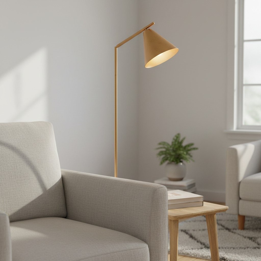 Oricone moderne vloerlamp met verstelbare arm - leeslamp in cape-stijl HL2196