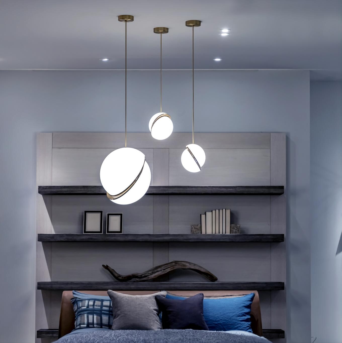Crescent Opalen Bol Hanglamp