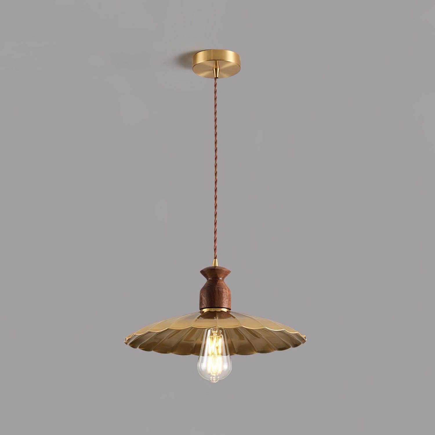 Hanglamp met messing wapenmotief HL2910