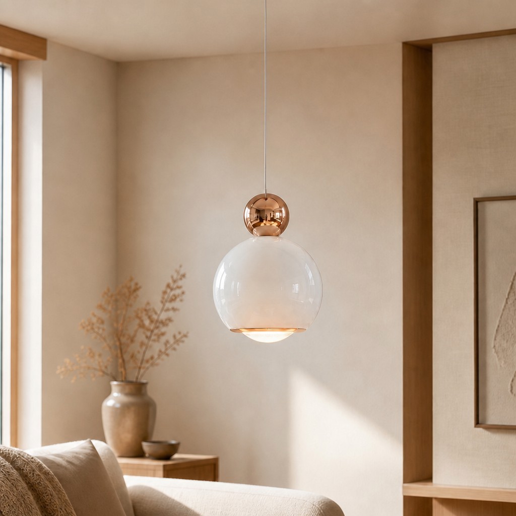 Glintap Crème Stijl Hanglamp - Verstelbare Lift Hanglamp met Touch Driekleurige LED HL3527