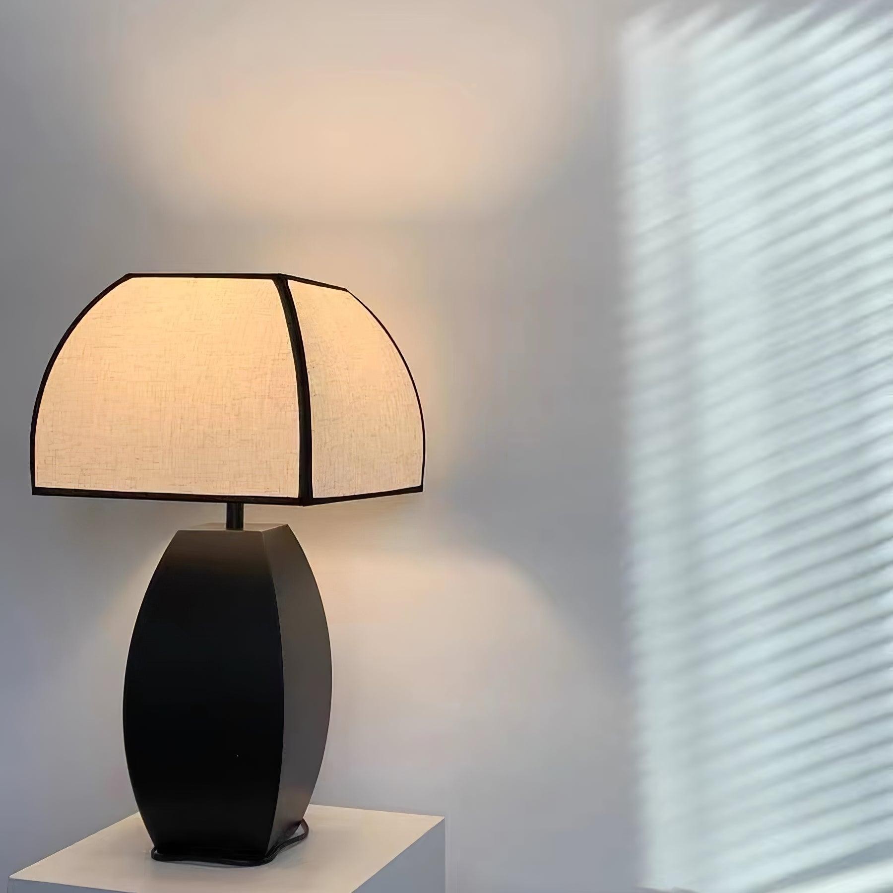 Retro Metalen Paddestoel Stoffen Tafellamp HL554