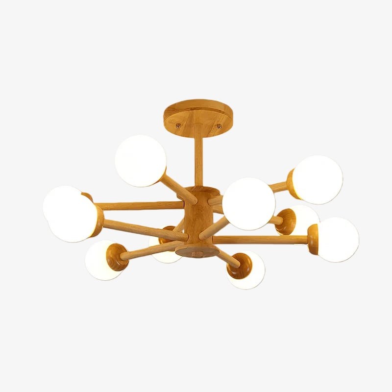 Orrise Molecular Design Plafondlamp - Artistieke Kroonluchter met Takkendesign voor Thuis HL2322
