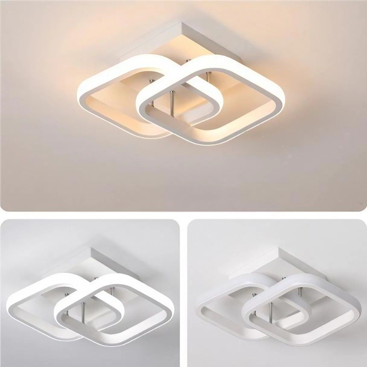 Nordic Ribbon gekruiste cirkel plafondlamp HL195
