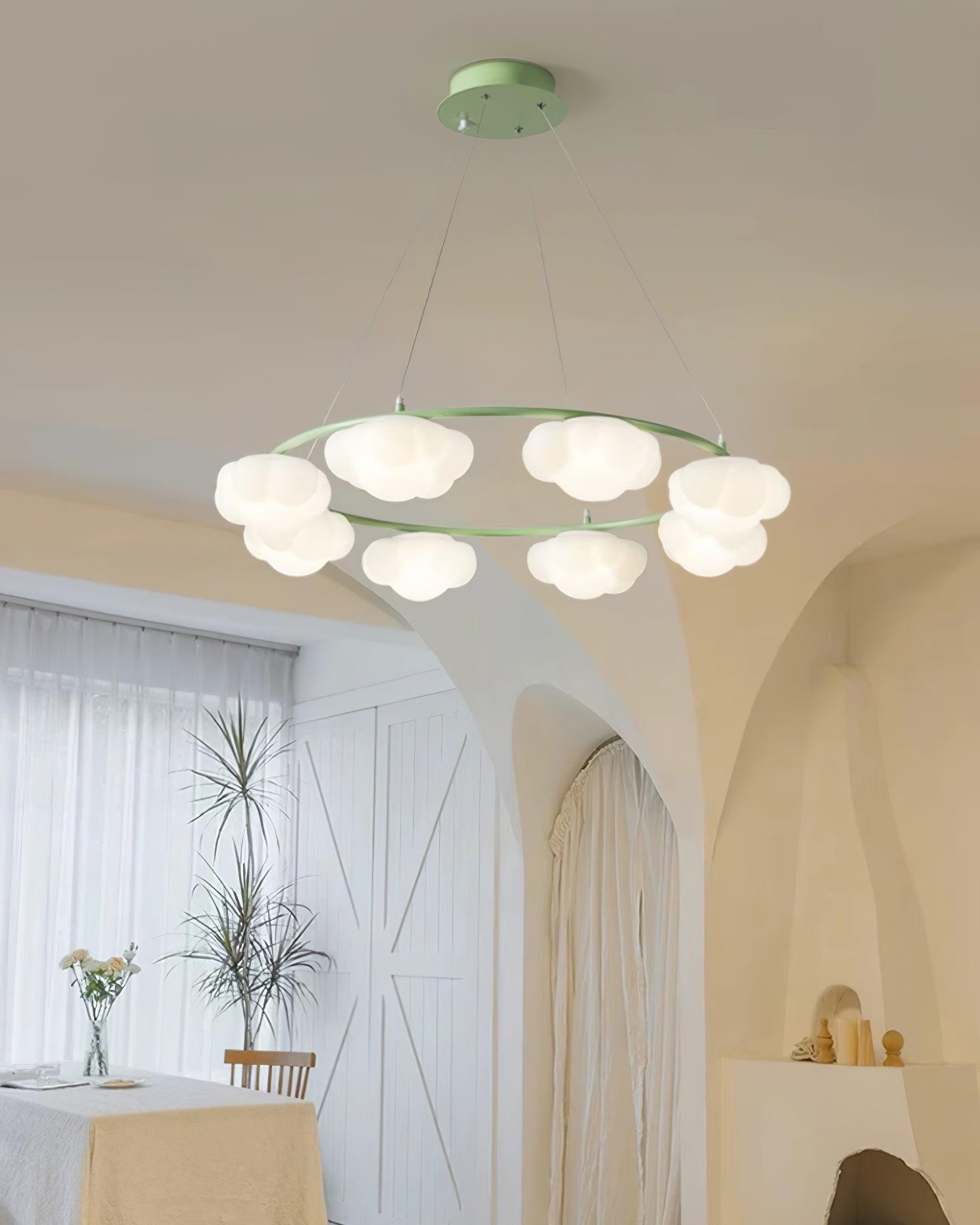Crèmekleurige stijl creatieve persoonlijkheid wolken kroonluchter HL893