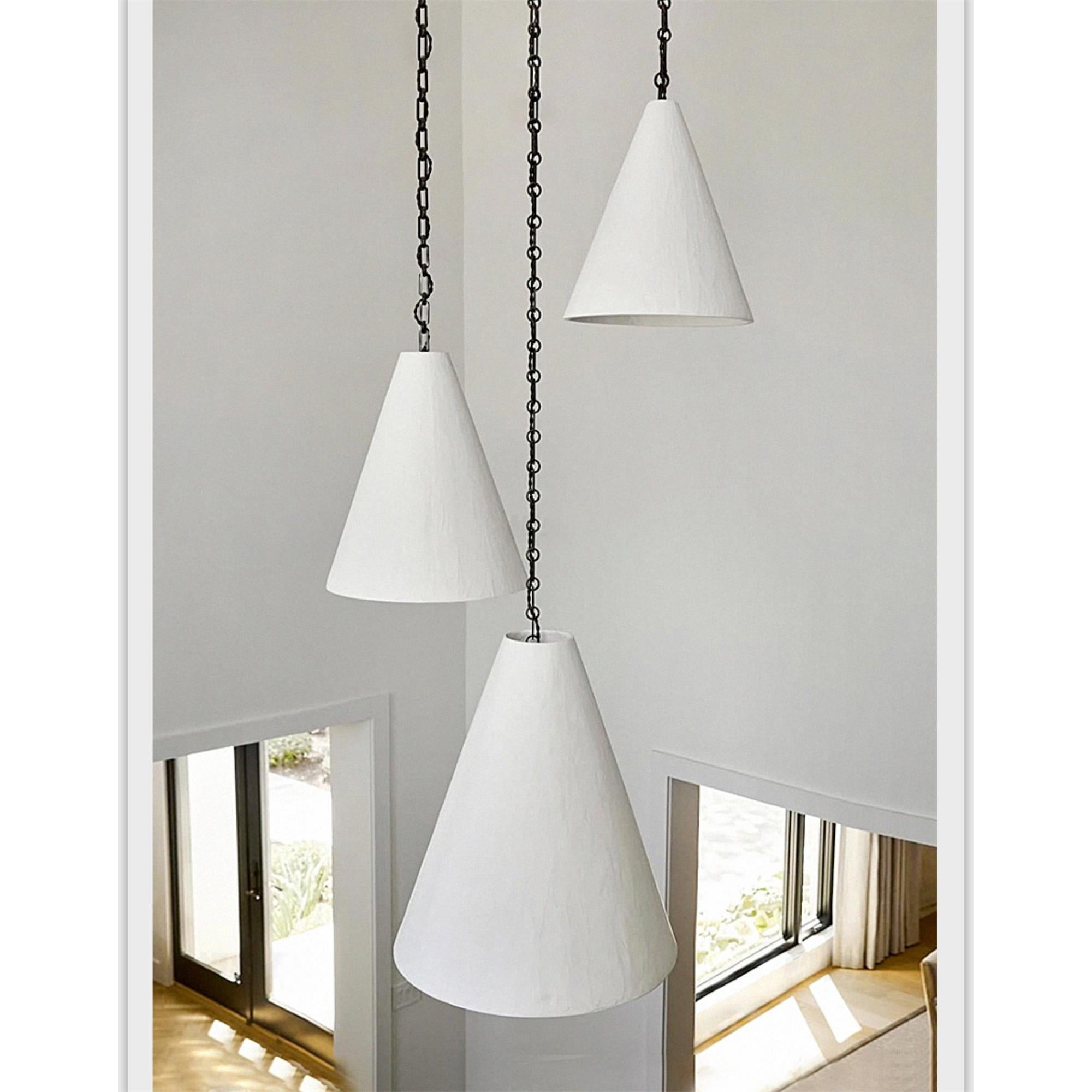 Hanglamp HL3194 van wit gips