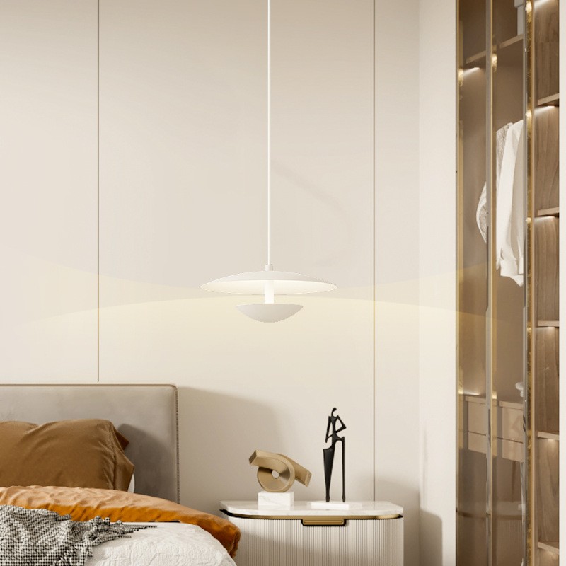 Moderne Scandinavische minimalistische witte hanglamp HL123