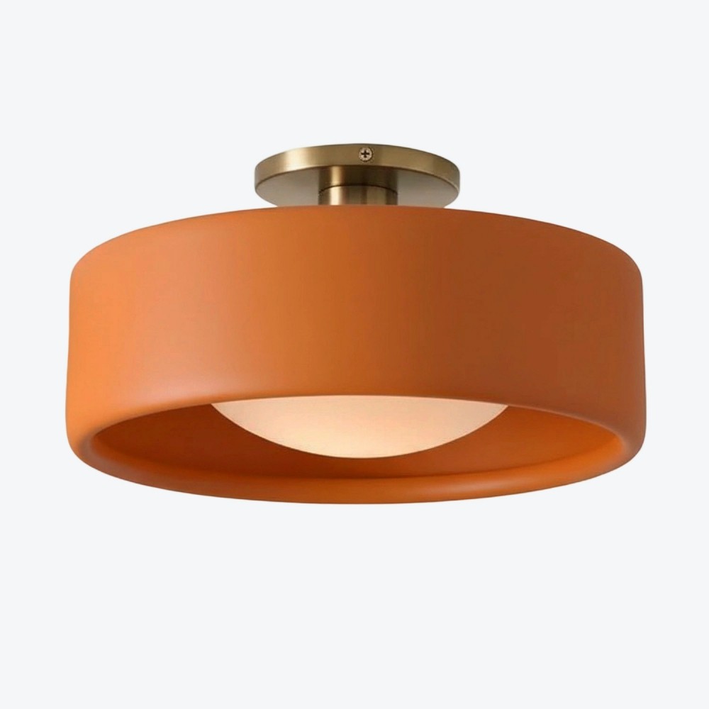 Cerova moderne porseleinen plafondlamp met elegante ivoorkleurige kap HL1621