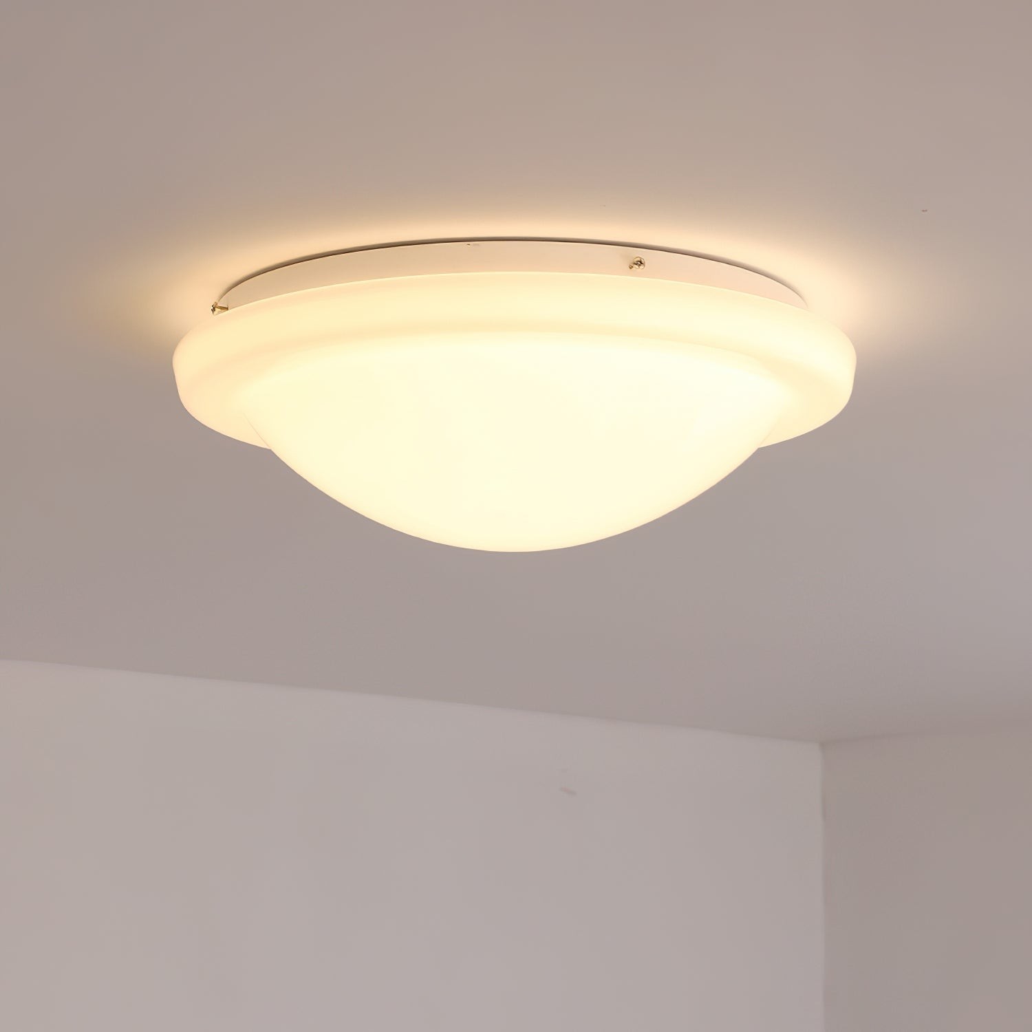 Moderne minimalistische witte glazen led plafondlamp HL416