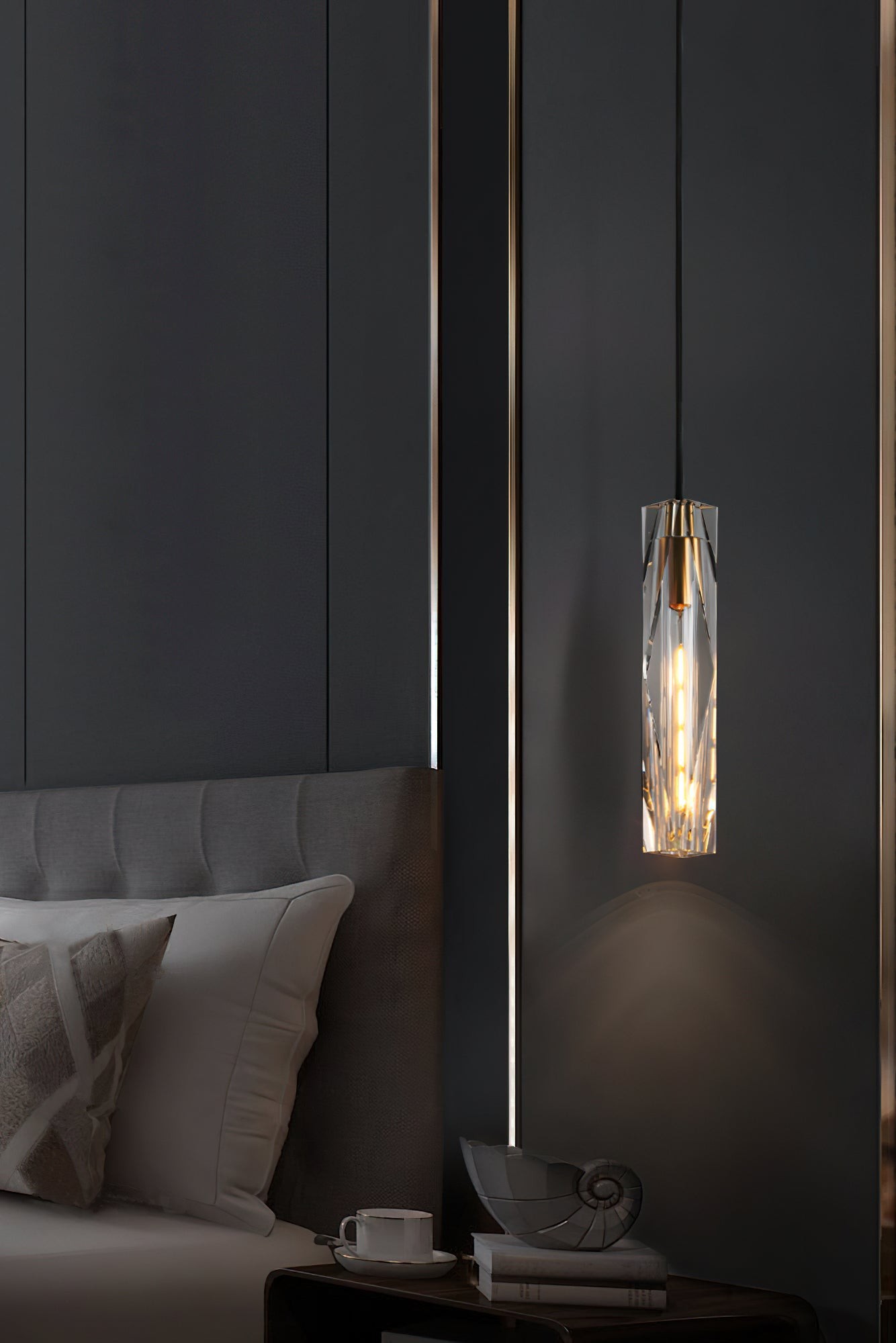 Kristallen koperen hanglamp HL1130