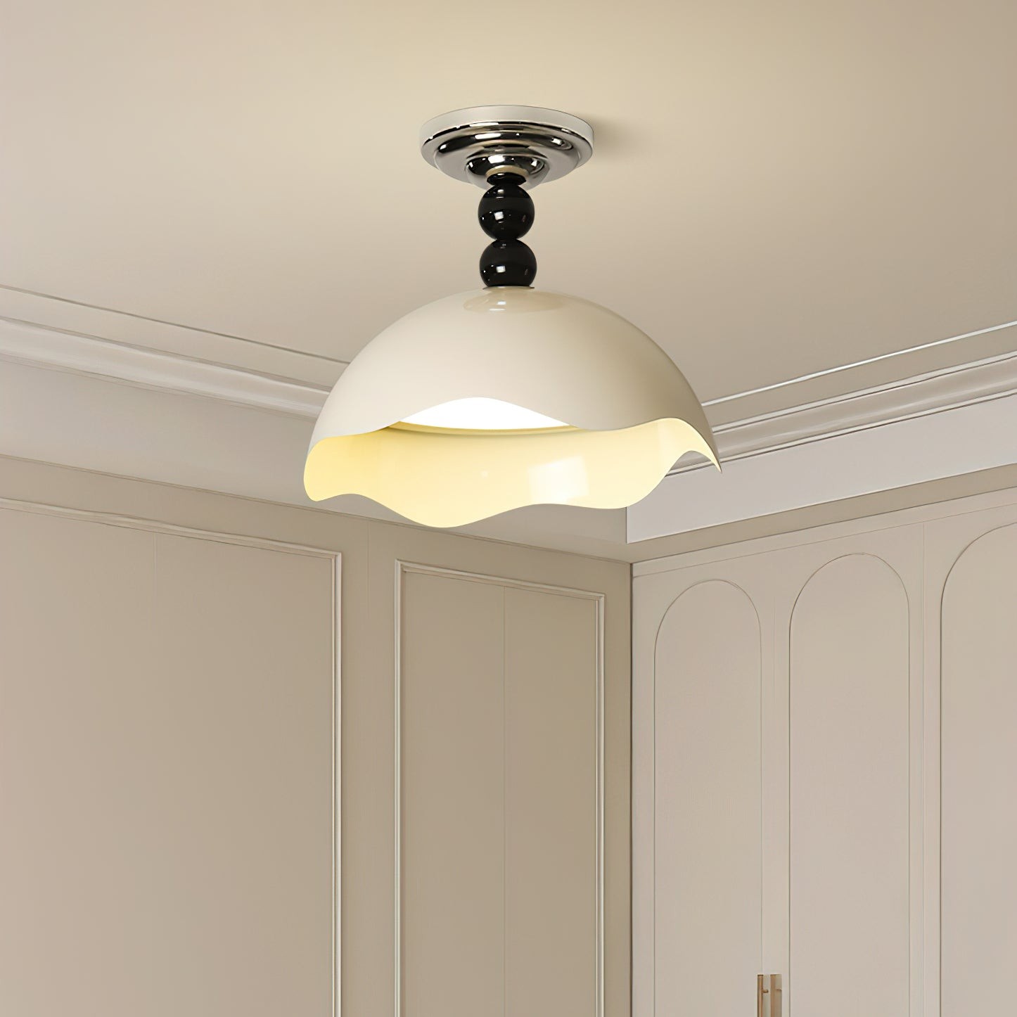 Moderne Wave Crest Metalen Plafondlamp HL830